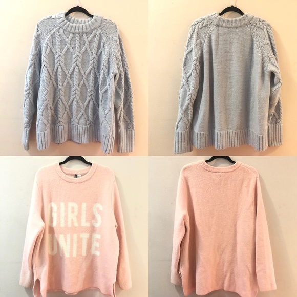 H&M Sweaters - Pastel colored Chunky sweater bundle